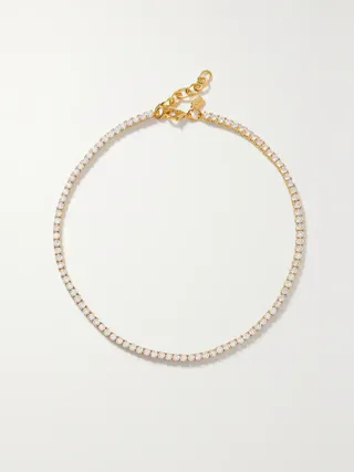 Crystal Haze Jewelry + Serena Gold-Plated Cubic Zirconia Necklace