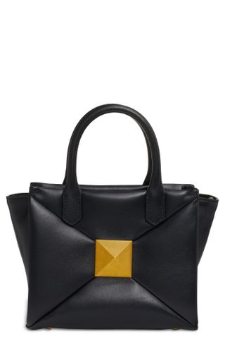 Valentino Garavani + One Stud Small Leather Top Handle Bag
