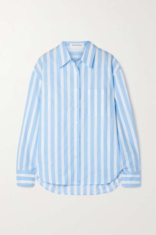 Frankie Shop + Lui Striped Cotton-Poplin Shirt