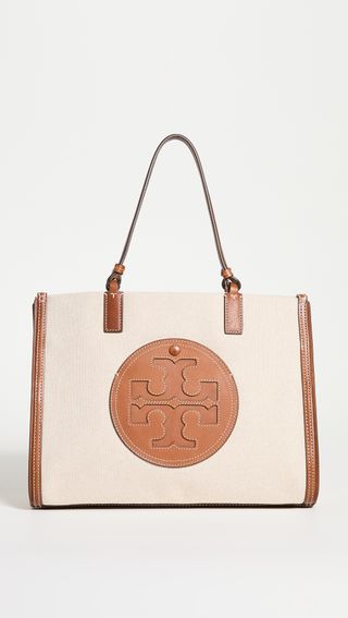 Tory Burch + Ella Canvas Small Tote Bag