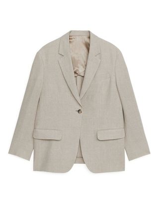 Arket + Oversized Heavy Linen Blazer