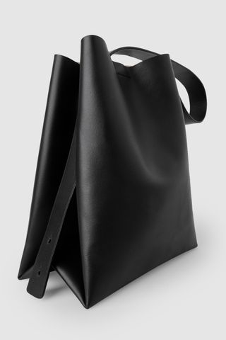 COS + Leather Medium Tote Bag