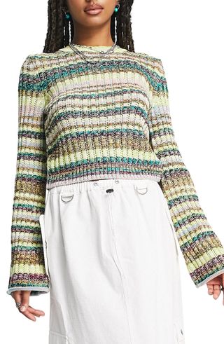 ASOS Design + Stripe Crewneck Sweater
