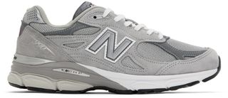 New Balance + Gray Made in USA 990v3 Core Sneakers