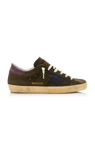 Golden Goose + Superstar Suede and Leather Sneakers