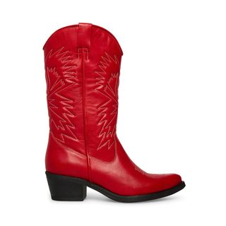 Steve Madden + Hayward Red Leather Boots