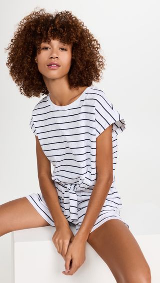 MWL by Madewell + Tie-Front Tee in Stripe