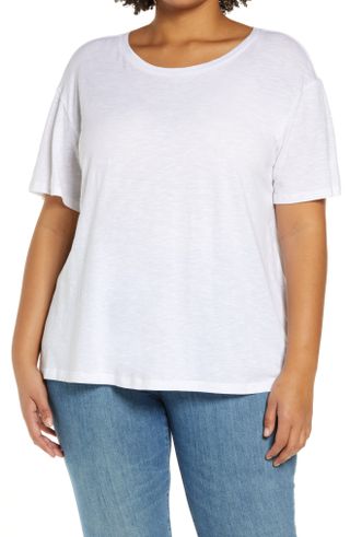 Caslon + Notch Back Cotton Blend T-Shirt