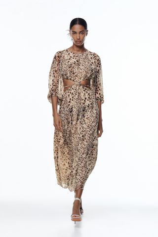 Zara + Animal Print Dress