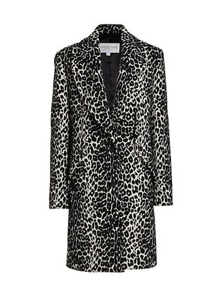 Michael Kors Collection + Reefer Leopard-Print Coat