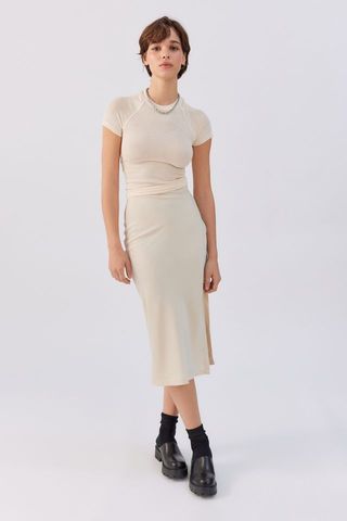 Urban Outfitters + Edy Satin Midi Skirt