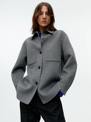 Arket + Relaxed Wool Overshirt