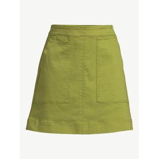 Free Assembly + Patch Pocket Mini Skirt