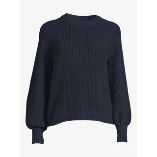Free Assembly + Shrunken Raglan Sweater With Long Sleeves