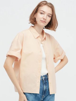 Uniqlo + Cotton Half Sleeve Shirt