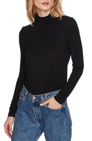 Court & Rowe + Stretch Jersey Turtleneck Top