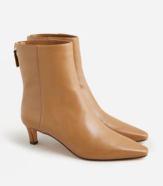 J.Crew + Stevie Ankle Boots in Crinkle Leather