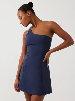 Outdoor Voices + One Shoulder Dress