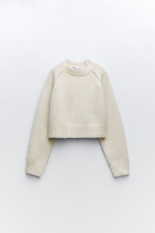 Zara + Knit Cropped Cozy Jumper