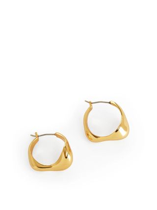 Arket + Gold-Plated Sculptural Earrings