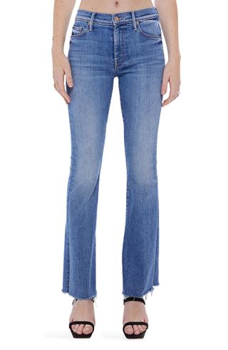 Mother + Frayed Flare Jeans