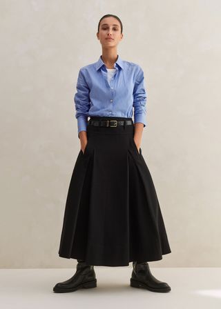 Me+Em + Perfect Workwear Midi A-Line Skirt