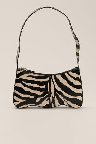 NA-KD + Baguette Handbag in Zebra Print