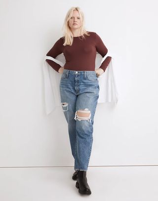 Madewell + The Dadjeans in Amaron Wash: Ripped Edition