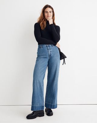 Madewell + The Perfect Vintage Wide-Leg Jeans in Traymore Wash