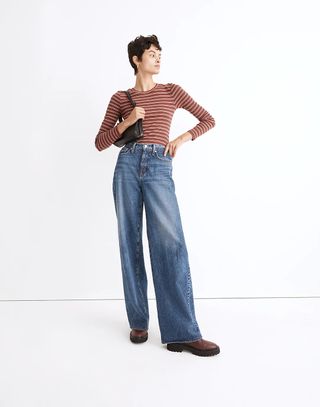 Madewell + Super Wide-Leg Jeans in Desota Wash
