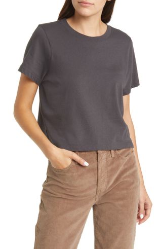 Madewell + Bella Softfade Cotton Crop T-Shirt