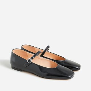 J.Crew + Anya Mary Jane Flats in Leather