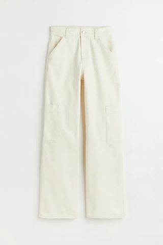 H&M + Wide-Leg Cargo Pants