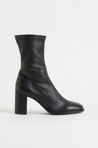 H&M + Leather Ankle Boots