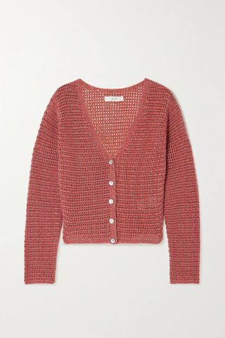 Vince + Open-Knit Cardigan