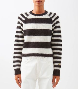 Bella Freud + Striped Mohair Sweater