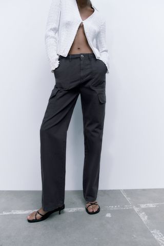 Zara + Straight Cargo TRF Trouser