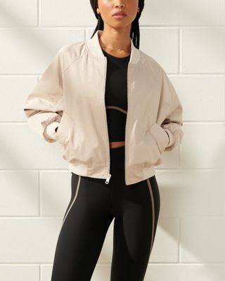 Abercrombie & Fitch + YPB Satin Bomber Jacket