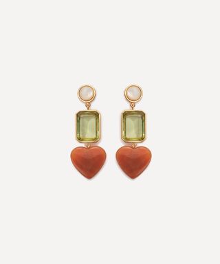 Lizzie Fortunato + Gold-Plated Brass Demy Drop Earrings