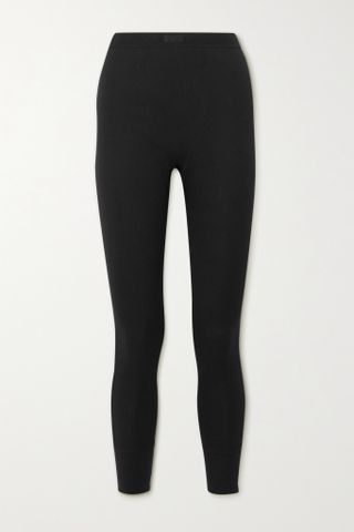 Skims + Thermal Ribbed Cotton-Blend Leggings