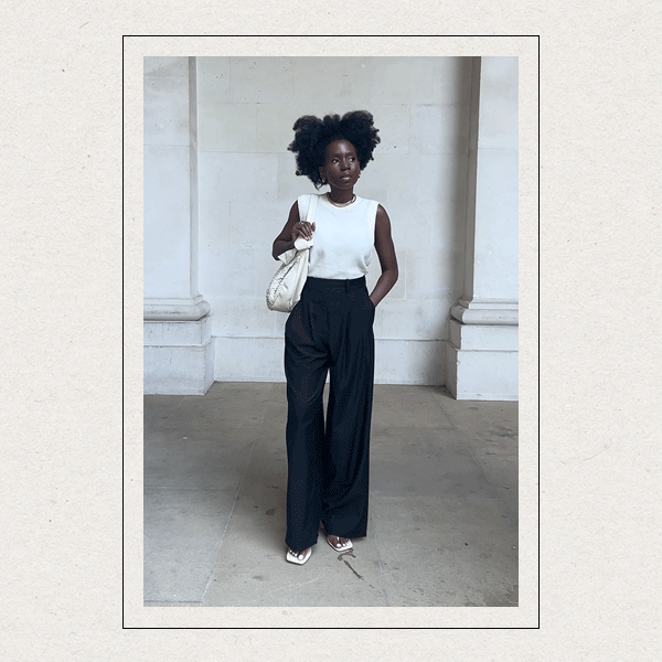 Ebony Wide Leg Trousers - Black