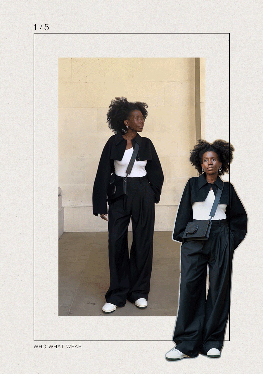 How to Style Black WideLeg Trousers 5 Chic Outfits to Try Who What Wear