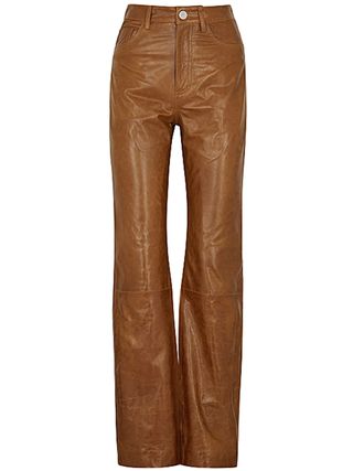 Remain by Birger Christensen + Lynn Brown Leather Trousers