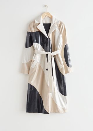 & Other Stories + Belted Colour Block Coat