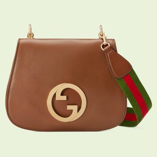 Gucci + Blondie Medium Bag in Brown Leather