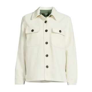 Free Assembly + Wool Blend Shirt Jacket