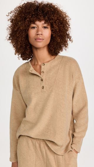 Mwl by Madewell + Cozybrushed Henley Top