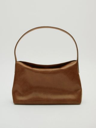 Massimo Dutti + Leather Shoulder Bag