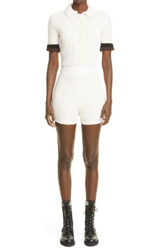 Fendi + Chunky Knit Romper