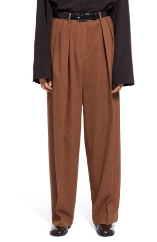 The Row + Igor Pleated High Waist Silk 
Cashmere Pants